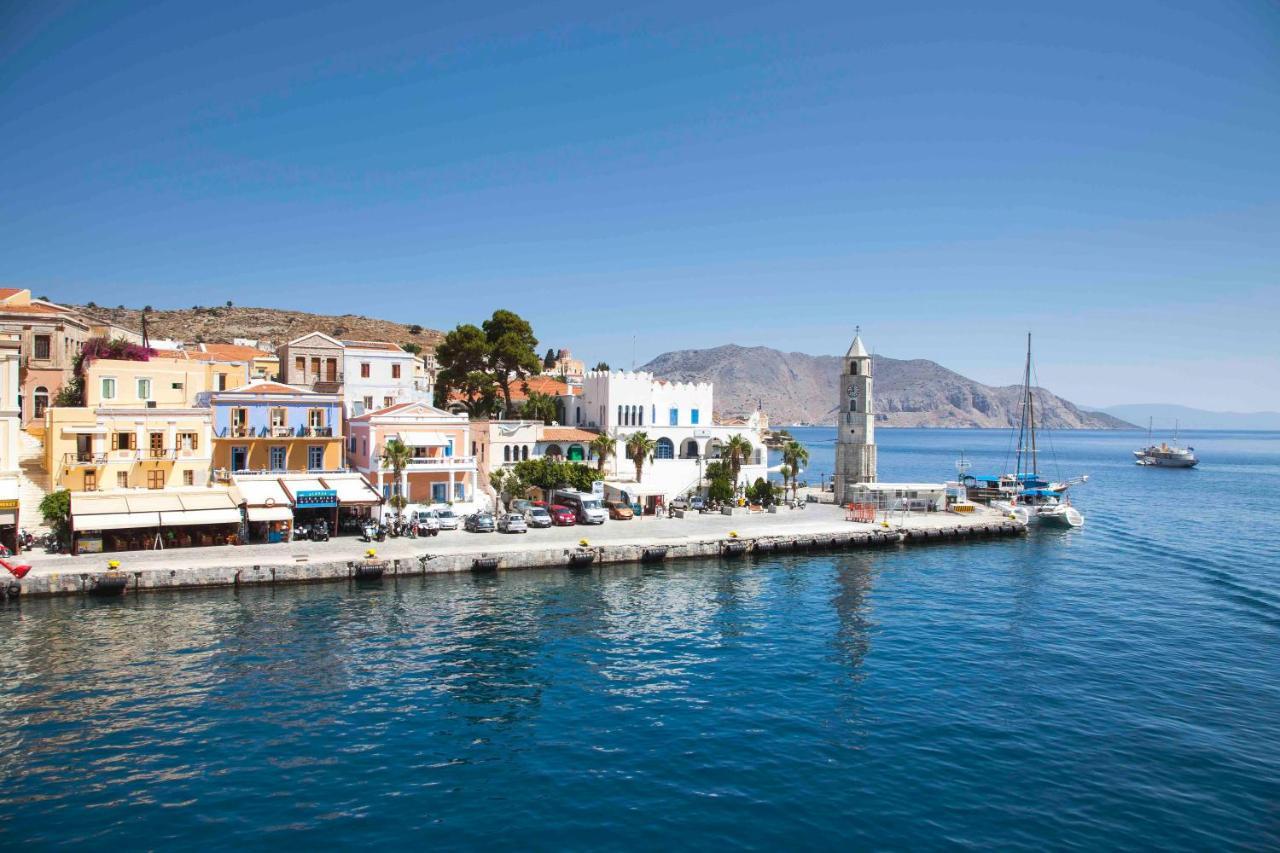 Cozy Apartments In Symi Center Exterior foto